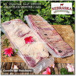 Beef rib shortrib US USDA choice Angus CHUCK SHORT RIB 5ribs frozen Nebraska portioned PARALLEL CUT with the rib 3/8" 1cm (price/pack 1kg 10-11pcs)